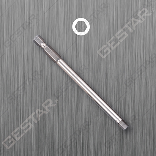 Round Shank Power Bit - 1/4" Hex x 100mmL