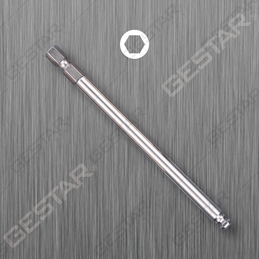 Magnetic Ball End Power Bit - 1/4" Hex x 150mmL