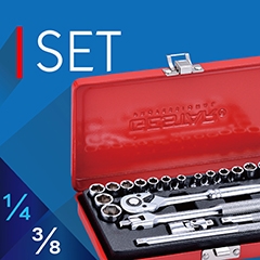 1/4" & 3/8" Dr. Socket Set