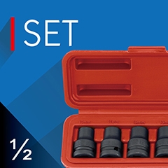1/2" Dr. Impact Socket Set