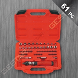 61 Pc. 1/4" Dr. Socket & Bit Set