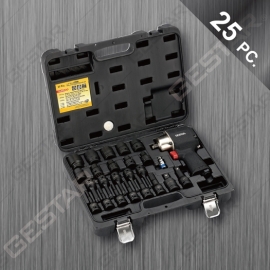 1/2" Dr. Impact Wrench & Socket Set - 25 Pc.