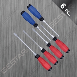 6 Pc. Cushion Grip Impact Hex Bolster Screwdriver Set