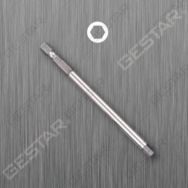 Round Shank Power Bit - 1/4" Hex x 100mmL
