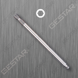 Magnetic Ball End Power Bit - 1/4" Hex x 150mmL