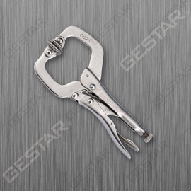 Heavy Duty Locking C Clamp with Swivel Pads